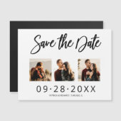 3 Foto Collage Wedding Save the Date (Voorkant / Achterkant)