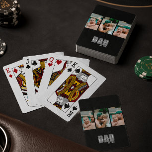 3 Foto Coolste Papa Opgericht Aangepast Jaar - Cad Pokerkaarten