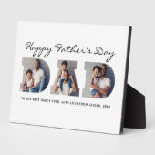 3-Foto "Dad" Cutout Personalized Vaderdag Fotoplaat (Zijkant)