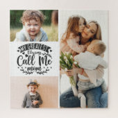 3 foto - familie collage mam keepomwille moederdag legpuzzel (Verticaal)