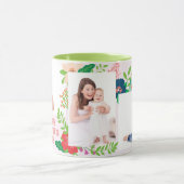 3 Foto Floral Moederdag Coffee Mok (Midden)