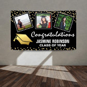 3 Foto Goud Afstuderen Afstuderen 2025 Spandoek