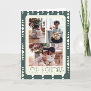 3 Foto Jolly Feestdagen Kerst Kaart