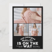 3 Foto Kerst Zwangerschap aankondiging (Voorkant)