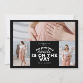 3 Foto Kerst Zwangerschap aankondiging (Voorkant)