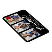 3 Foto Modern Afstuderen kondiging BW Magneet (Rechterzijde)