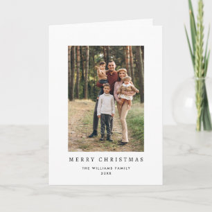 3 Foto Retro Kerstmis Minimalistische Groet Feestdagen Kaart