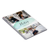 3 Foto Turquoise Waterverf Notitieboek (Rechterzijde)