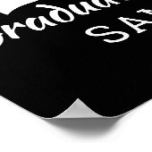 3 Fotocollage Congrats Afstuderen 2025 Zwart Poster (Hoek)