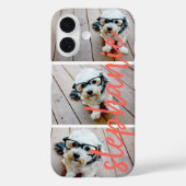 3 Fotocollage - Horizontale Manuscript van Pics Na Case-Mate iPhone Case (Achterkant)