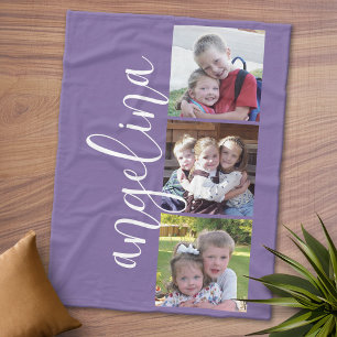 3 Fotocollage KAN achtergrondKLEUR BEWERKEN Fleece Deken