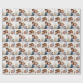 3 Fotocollage met achtergrond in wit Cadeaupapier (Vlak)