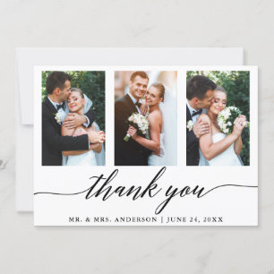 3 Fotokalligrafie bruiloft Bedankkaart