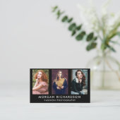 3 Fotomoderne fotograaf Blk Visitekaartje (Staand voorkant)