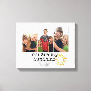 3 Fotoraster Kinder Happy Family Sunny Yellow Quot Canvas Afdruk