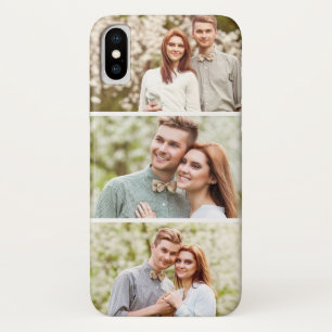 3 Foto's   Aangepaste fotocollage iPhone X Hoesje