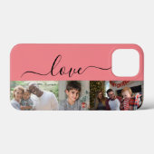 3 foto's en tekst personaliseren Case-Mate iPhone case (Achterkant (horizontaal))