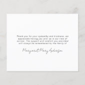 3 Foto's Funeral Sympathie Hartelijk dank Flyer (Achterkant)