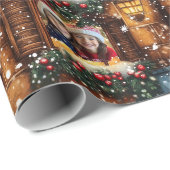  3 foto's Ginger Bread House Wrapping Cadeaupapier (Rol Hoek)