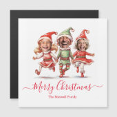 3 foto's Kerst elven (Voorkant / Achterkant)