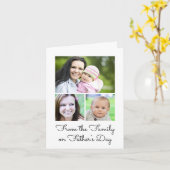3 Fotoscript van Kinder vaderdag van de familie Kaart (Gele Bloem)