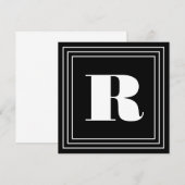 3 Frame Monogram | Zwart & Wit (Voorkant / Achterkant)
