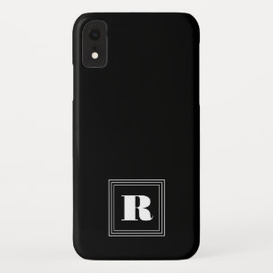 3 Frame Monogram Zwart & Wit iPhone XR Hoesje