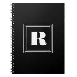 3 Frame Monogram Zwart & Wit Notitieboek