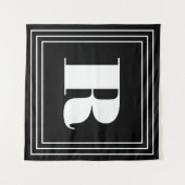 3 Frame Monogram | Zwart & Wit Wandkleed (Voorkant (horizontaal))