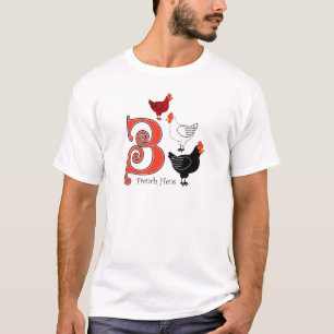 3 Franse hennen T-shirt