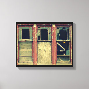 3 Gebroken Windows Canvas Afdruk