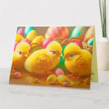 3 Geel Collectie van kleine paaskippen