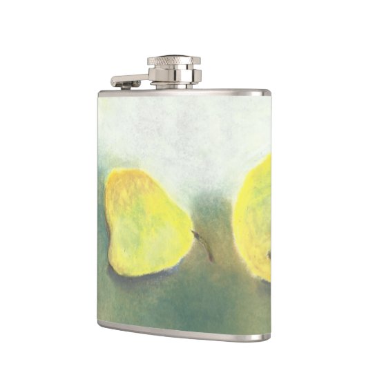 3 Gele en groene peren Heupfles (Links)