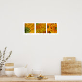 3 Gerberas Poster (Keuken)