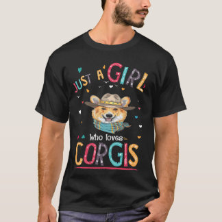 3 Gewoon Een Meisje Dat Van Corgi Houdt T-shirt