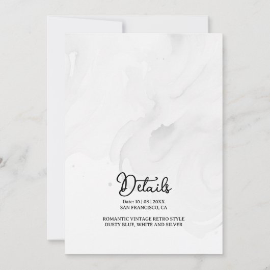 3 Glam Dusty Bruidsmeisje Jurken Waterverf Verzoek (Achterkant)