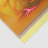 3 Gold Little Easter Chicken Collectie Tissuepapier (Detail)