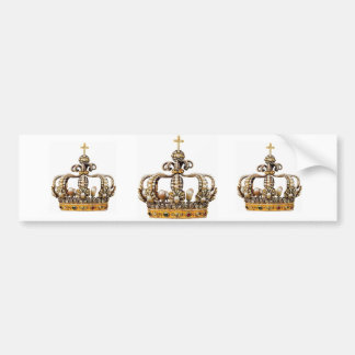 3 Golden Crowns Bumpersticker