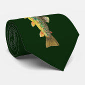 3 Grootse mooie forel vliegende vissers Stropdas (Opgerold)