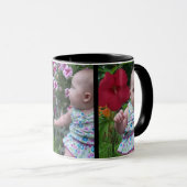 3 grote foto's zwarte achtergrond eenvoudig te upl mok (Voorkant rechts)