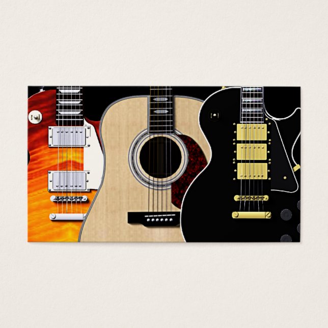 3 guitares blanches (Devant)