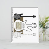 3 Guitares Partition Musique Homme Bonne Carte Ann (Debout devant)