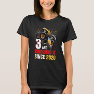 3 Het doorprikken sinds 2020 Monster Truck 3rd Bir T-shirt