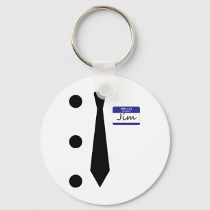 3 Hole Punch Jim Costume Easy Halloween T Shirt Sleutelhanger