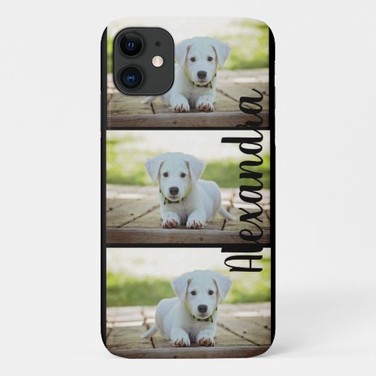 3 Hond Foto Collage Sjabloon Case-Mate iPhone Case (Achterkant)