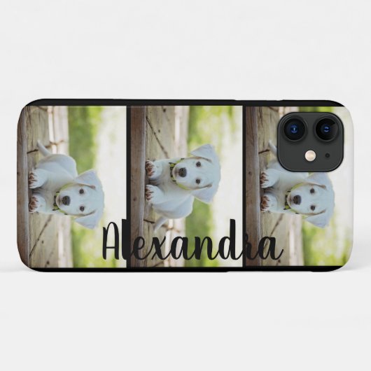 3 Hond Foto Collage Sjabloon Case-Mate iPhone Case (Achterkant (horizontaal))