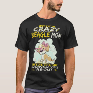 3 Ik ben de gekke Beagle-mama Beagle T-shirt
