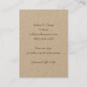 3-Illusion Violin & Bow Professional Musician's Visitekaartje (Achterkant)