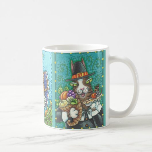 3 Image Hiss N'Fitz Cats MERCI MUG (Droite)
