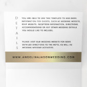 3-in-1-fotoweddenschap drieluik uitnodiging (Binnenzijde eerst)